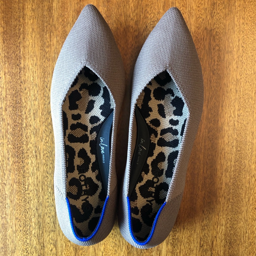 Rothy’s The Pointe II with Love Insole Comfort. Size 7 1/2. Brown.